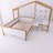 Full Size Wooden House Bed With Drawer, Desk And Bookshelf For Children Or Guest Room