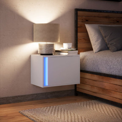 Daryana 50cm W Manufactured Wood Bedside Table