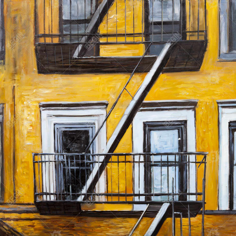 " Building Old Fire Escape "