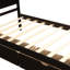 Lit plateforme simple avec 2 tiroirs en bois massif et 2 roulettes-121015946