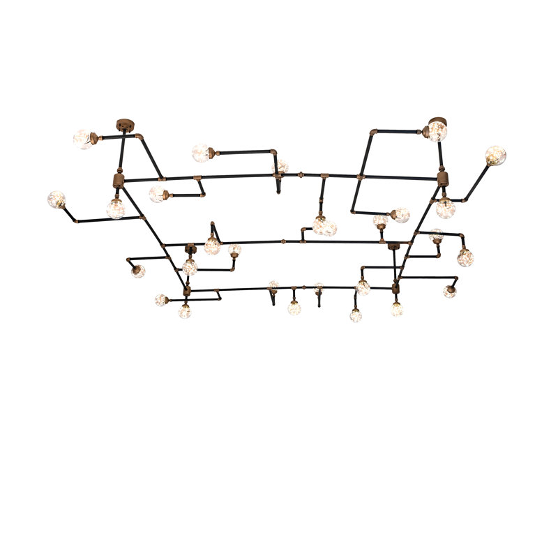 PipeDream 28 - Light LED Chandelier