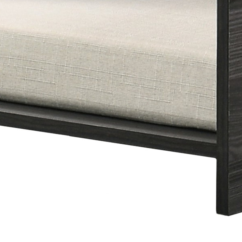 Lit pour animaux gris foncé avec rangement latéral et coussin de confort - 47 po de largeur, 52 po de profondeur