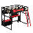 Wood Loft Bed With Desk-1401932520
