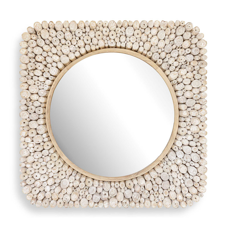 Uttermost Merak Teak Mosaic Mirror