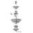 Barcelona Handcrafted Outdoor Concrete / Cement Weather Resistant Floor Fountain-1657769309