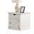 Charming Rustic Side Table with Drawers for Living Room Enhancement