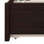 Structure de lit plateforme en bois avec lit gigogne-1812949108