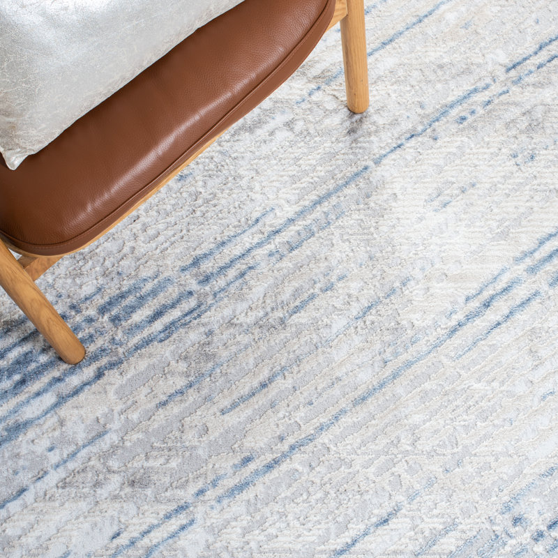 Tapis abstrait Aldina 700 Performance, Carré 6 pi 7 po
