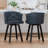 Swivel Upholstered Counter Stool With Metal Frame,-1906160405