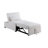 Convertible Chair In White With And Seatback Modern Function