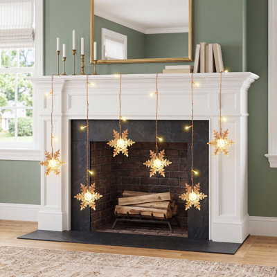 11.5' Snowflake LED String Lights