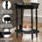 Moravian Oval End Table with Shelf-581239875