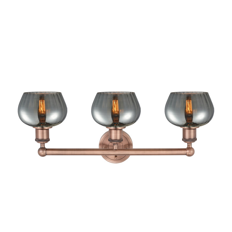 Noille 3 - Light Dimmable Vanity Light, Plated Smoke, Antique Copper