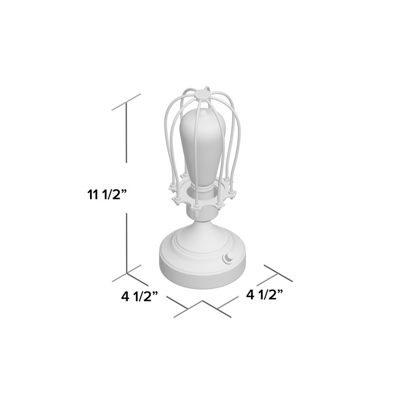 Lampe de table 11,5 po Zahra, Gris charbon