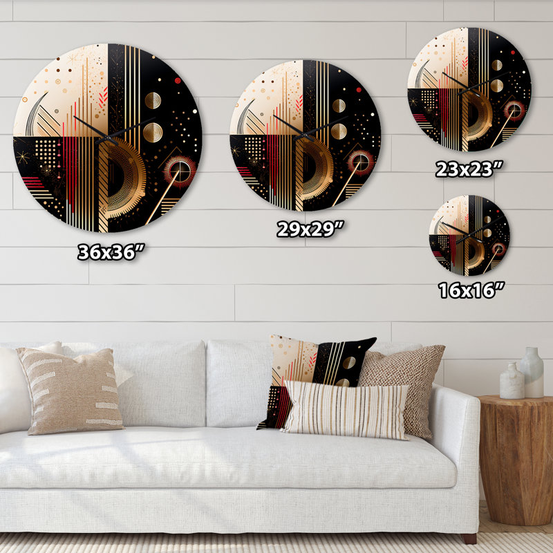 Horloge murale boho chic, Grand