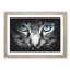 Bright Blue Cat Eyes - Picture Frame Painting Print-56855088-56855091