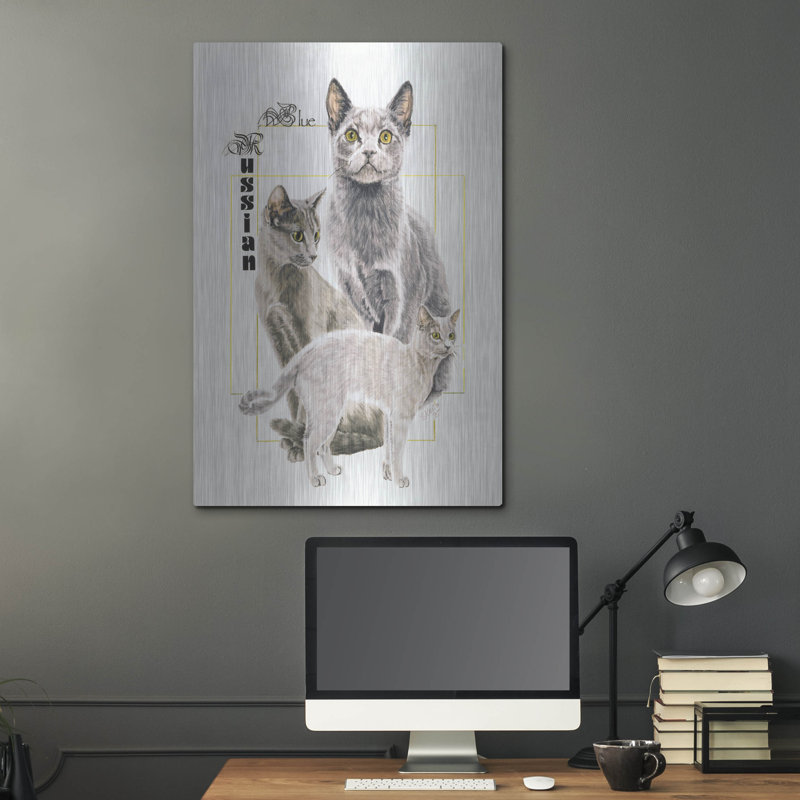 " Russian Blue " by Barbara Keith, 36" H x 24" W