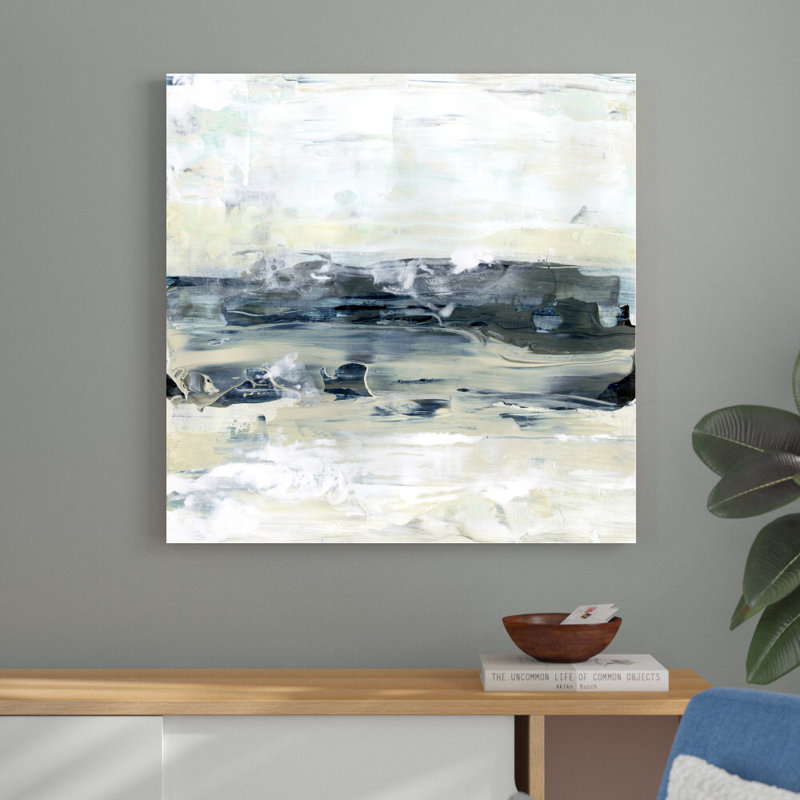 «Coastal Blues II» par Lila Bramma - reproduction d'art sur toile tendue, H 36 po x l 36 po