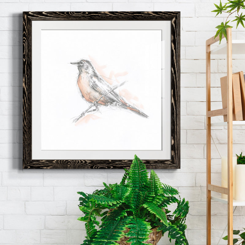 Robin des bois II, Cadre noir, H 17 po x l 17 po x P 1,5 po