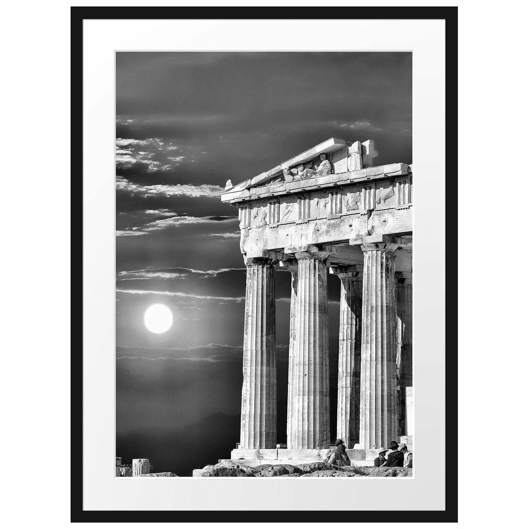 Gerahmtes Poster Tempel der Athene