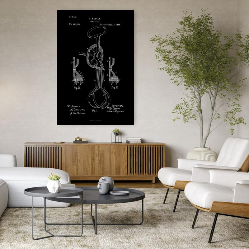 Art mural rétro industriel rétro classique, H 48 po x l 32 po