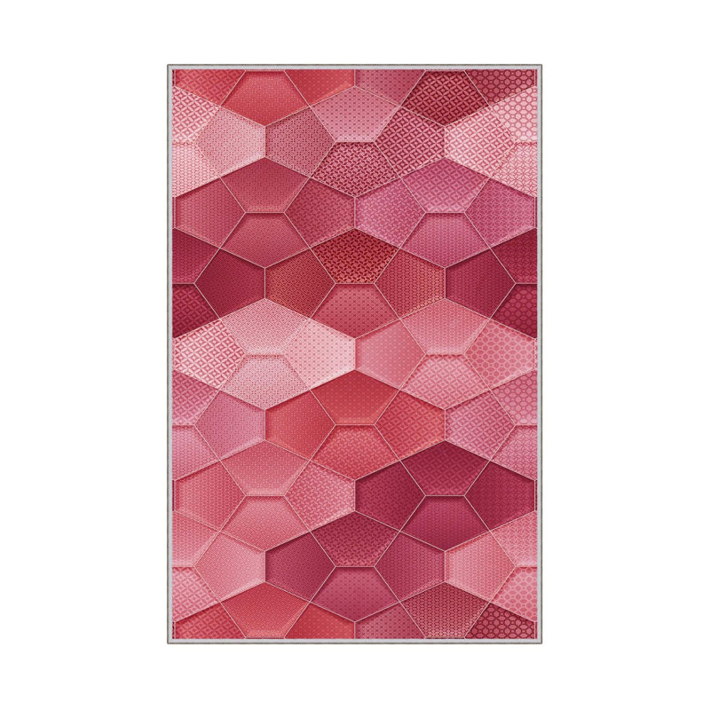 Soft & Durable Area Rug (80 x 50 cm), 100% Polyester, 1.6 x 2.6 ft | Antibacterial, Non-Slip PVC Underside, 0.3 in Pile Height | Machine Washable, 3D Digital Print | Ideal for Living Rooms & Bedrooms
