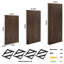 Tablette murale à 4 tablettes flottantes en bois de paulownia-357504625-365842493