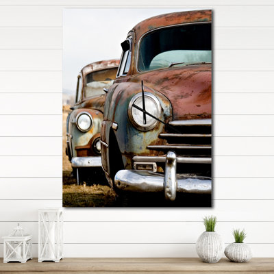 Vintage Cars - Horloge murale moderne