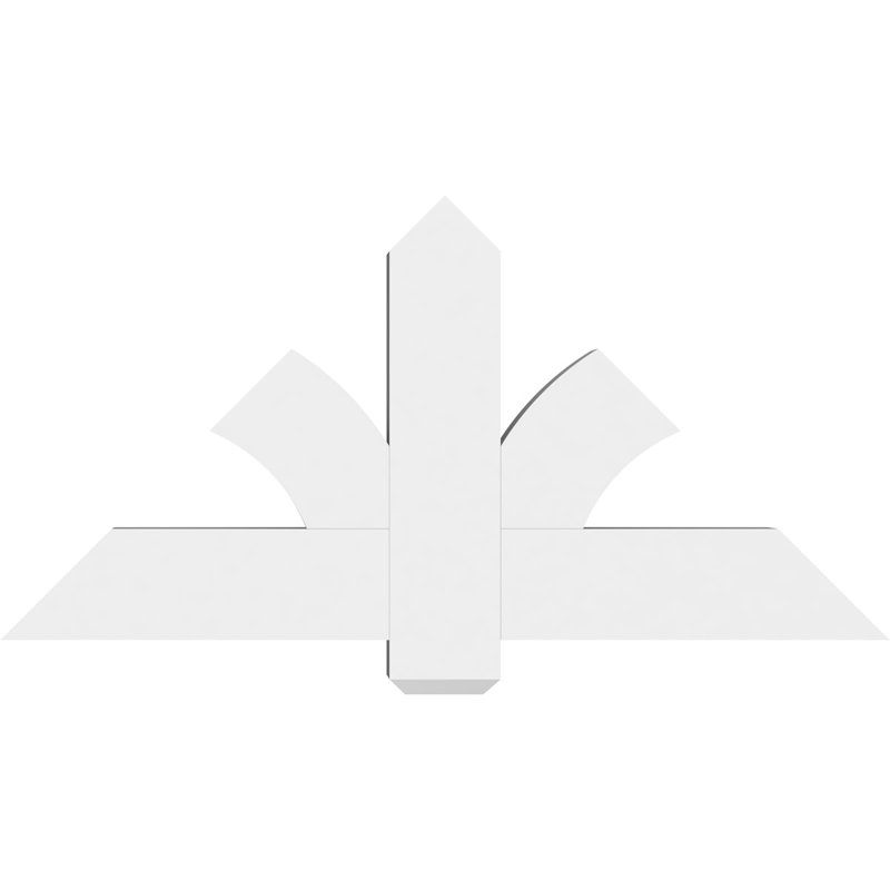 Support pour pignon en PVC Redmond, H 24 po x l 48 po (pas: 12/12), P 4 po x F 6 po