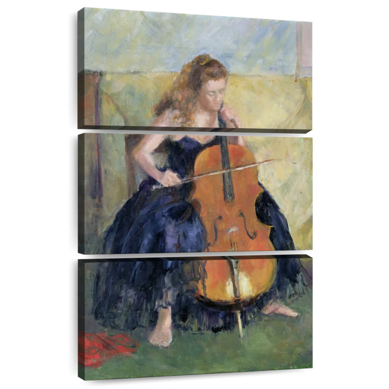 Abarca The Cello Player 1995, 45" H x 28" W