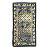 Navy Blue  Antique chinese Peking 3'1'' X 6'