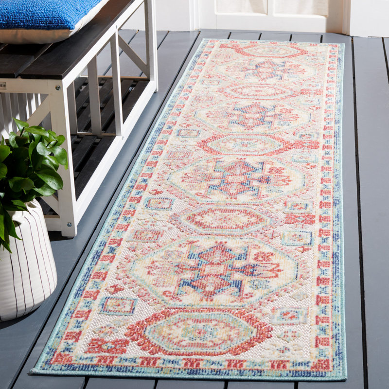 Edneyville Performance Southwestern Indoor/Outdoor Area Rug, Runner 2'2" x 9'