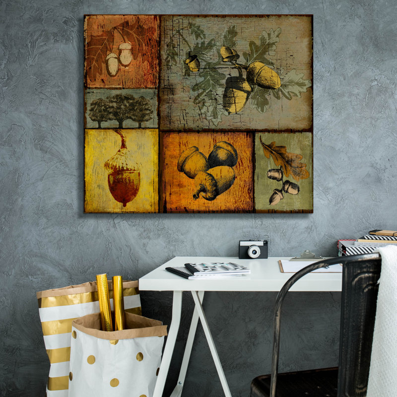 'Pines And Oak 2' by Art Licensing Studio Canvas Wall Art