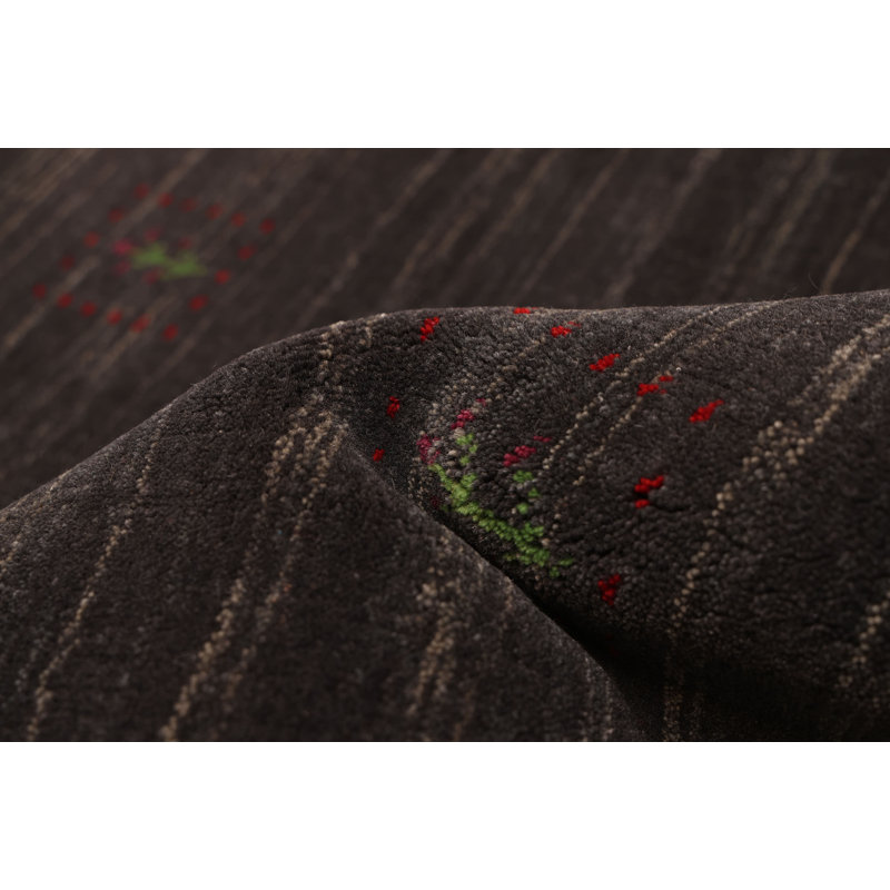 Kashkuli Gabbeh Grey Rug 5'2" x 7'10"