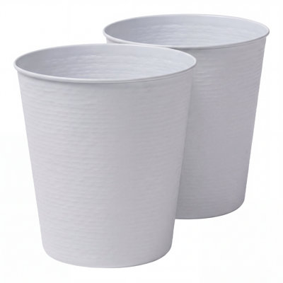 Remi Modern Classic Textured Steel 2 Gal Waste Bin