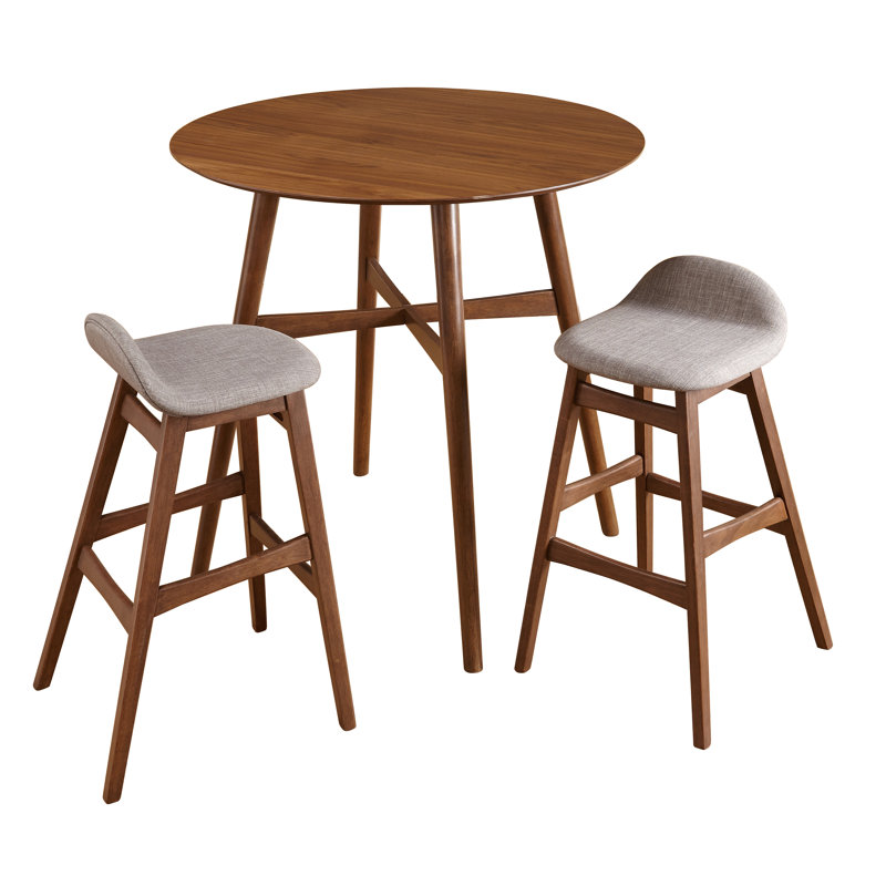 Tammy 2 - Person Four Leg Base Dining Set, Gray