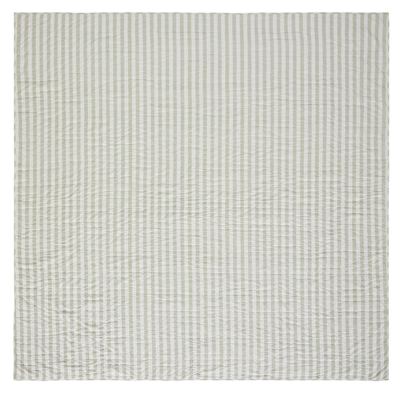 King Size White Cotton Reversible Patchwork Quilt