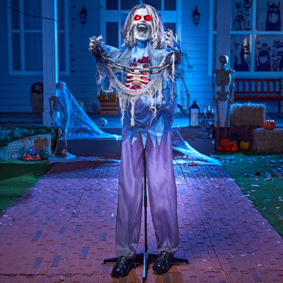 70 "Décorations d'Halloween debout zombies animatroniques
