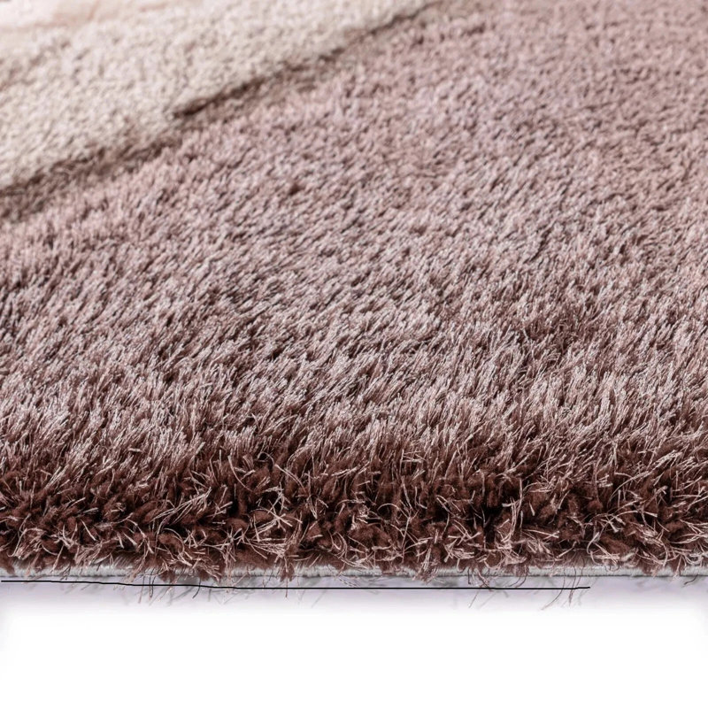Geometric Shag Area Rug, Rectangle 160 x 230 cm