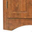 Armoire de rangement triangulaire brune avec tablettes réglables et armoire de plancher autoportante pour la cuisine domestique