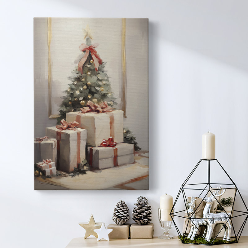 Art des Fêtes de Noël - Toile tendue avec châssis - Série 2-XXXV, H 60 po x l 40 po