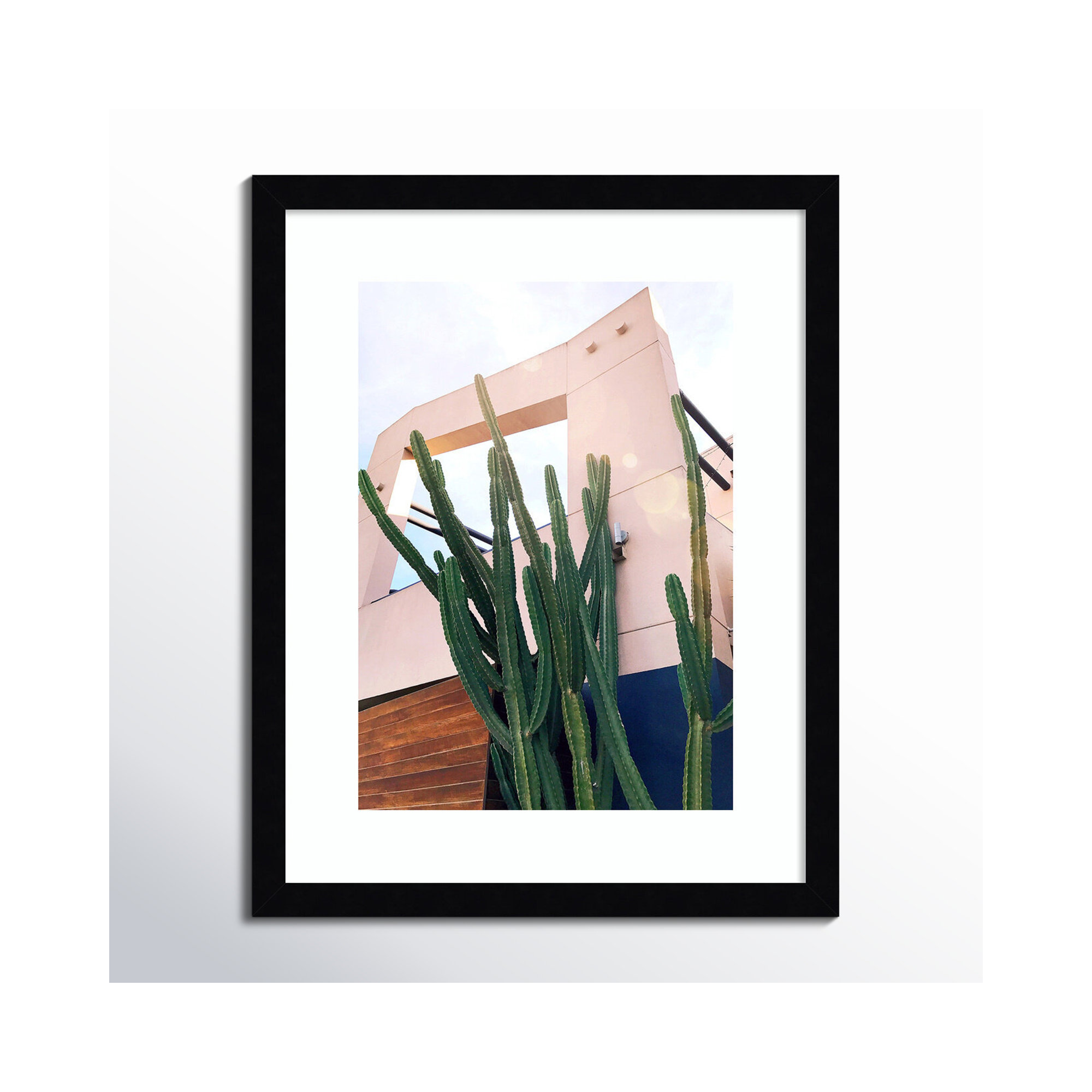 Abbot Kinney Blvd by Rachel Dowd, 19.38" H x 15.38" W x 0.875" D, Noir Black Framed