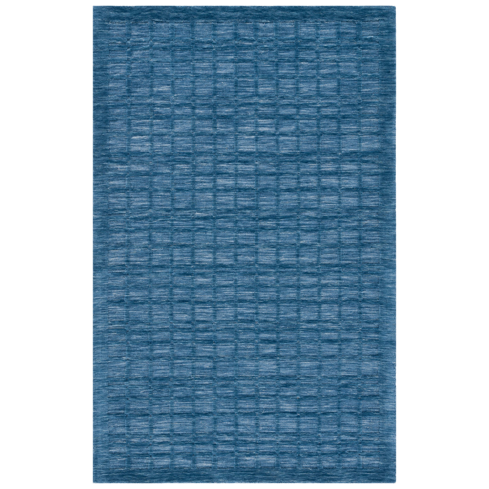 Caris Hand Loomed Blue Rug, Rectangle 4' x 6'