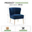Chaise d'appoint en velours Tru-1276429214