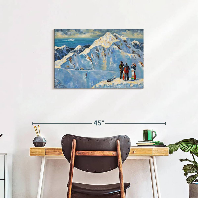 Sireci Ski Mountain, 20" H x 30" W