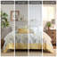 Ensemble d'édredon pour lit double / grand 5 pièces avec coussins décoratifs, jaune, hypoallergénique et lavable à la machine-122455272