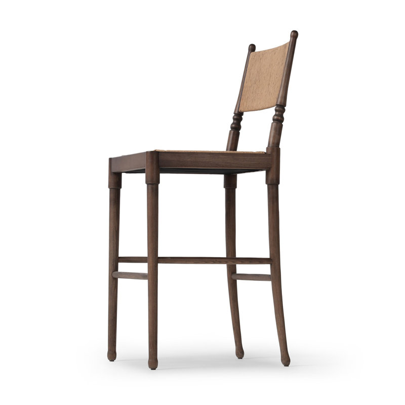 Fayth Bar Stool, Bar Stool (29.5" Seat Height), Antique Walnut