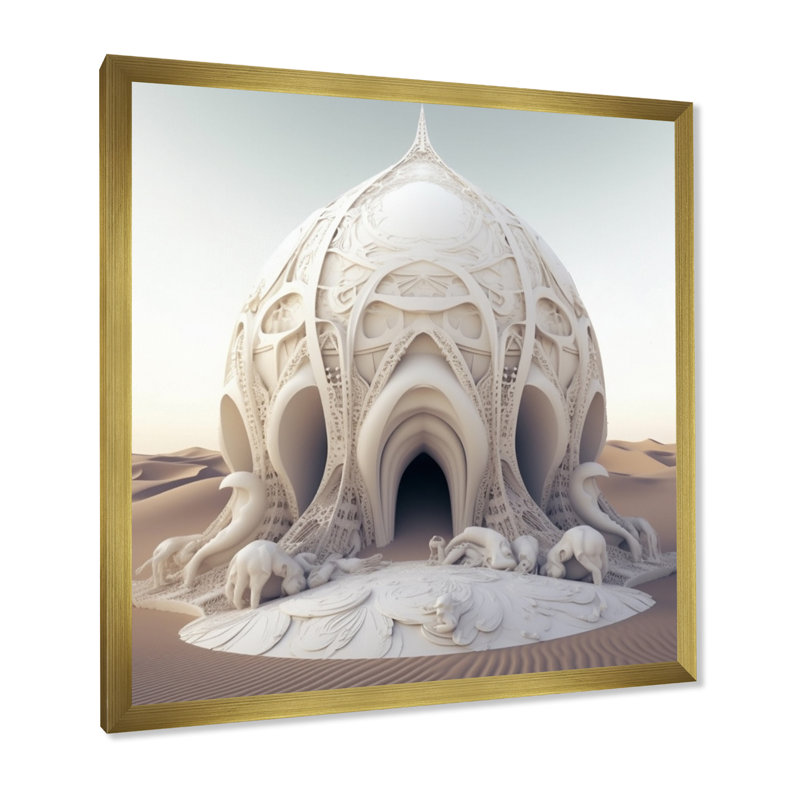 Organique organique sur toile, H 30 po x l 30 po x P 1 po, Cadre doré à une seule photo