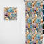 Motif botanique pastel arc-en-ciel I - Rideau bohémien - Velours obscurcissant - 1 panneau-107561699