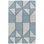 Ojai Blue Hand Loom Knotted Cotton Rug